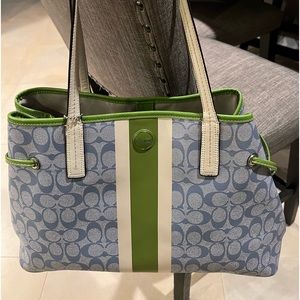 Large Coach bag with matching Wallet